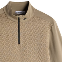 J.Lindeberg Golf Pullover - Lassy QZ Mid - Brindle AW26