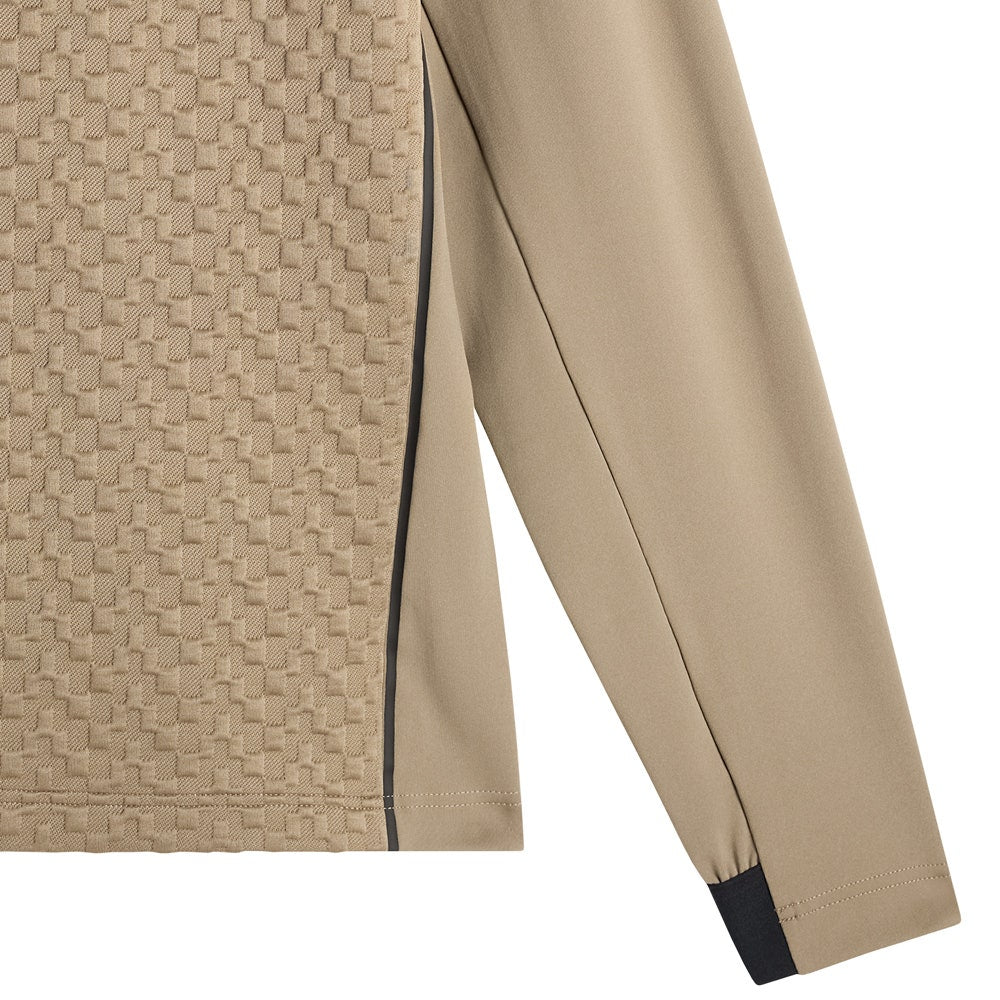 J.Lindeberg Golf Pullover - Lassy QZ Mid - Brindle AW26