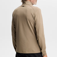 J.Lindeberg Golf Pullover - Lassy QZ Mid - Brindle AW26