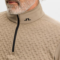 J.Lindeberg Golf Pullover - Lassy QZ Mid - Brindle AW26