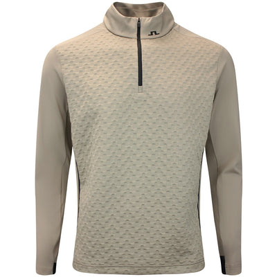 J.Lindeberg Golf Pullover - Lassy QZ Mid - Brindle AW26