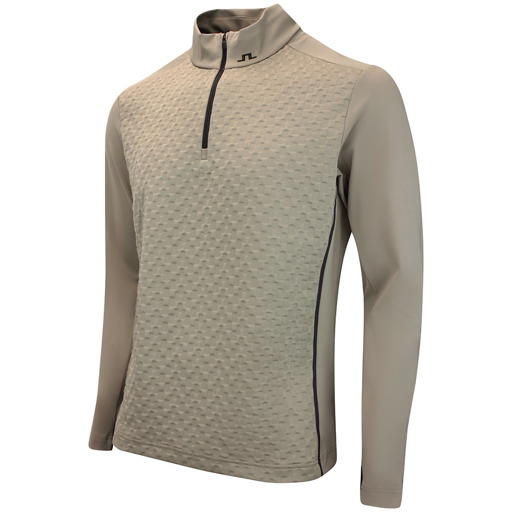 J.Lindeberg Golf Pullover - Lassy QZ Mid - Brindle AW26