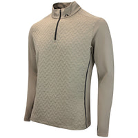 J.Lindeberg Golf Pullover - Lassy QZ Mid - Brindle AW26