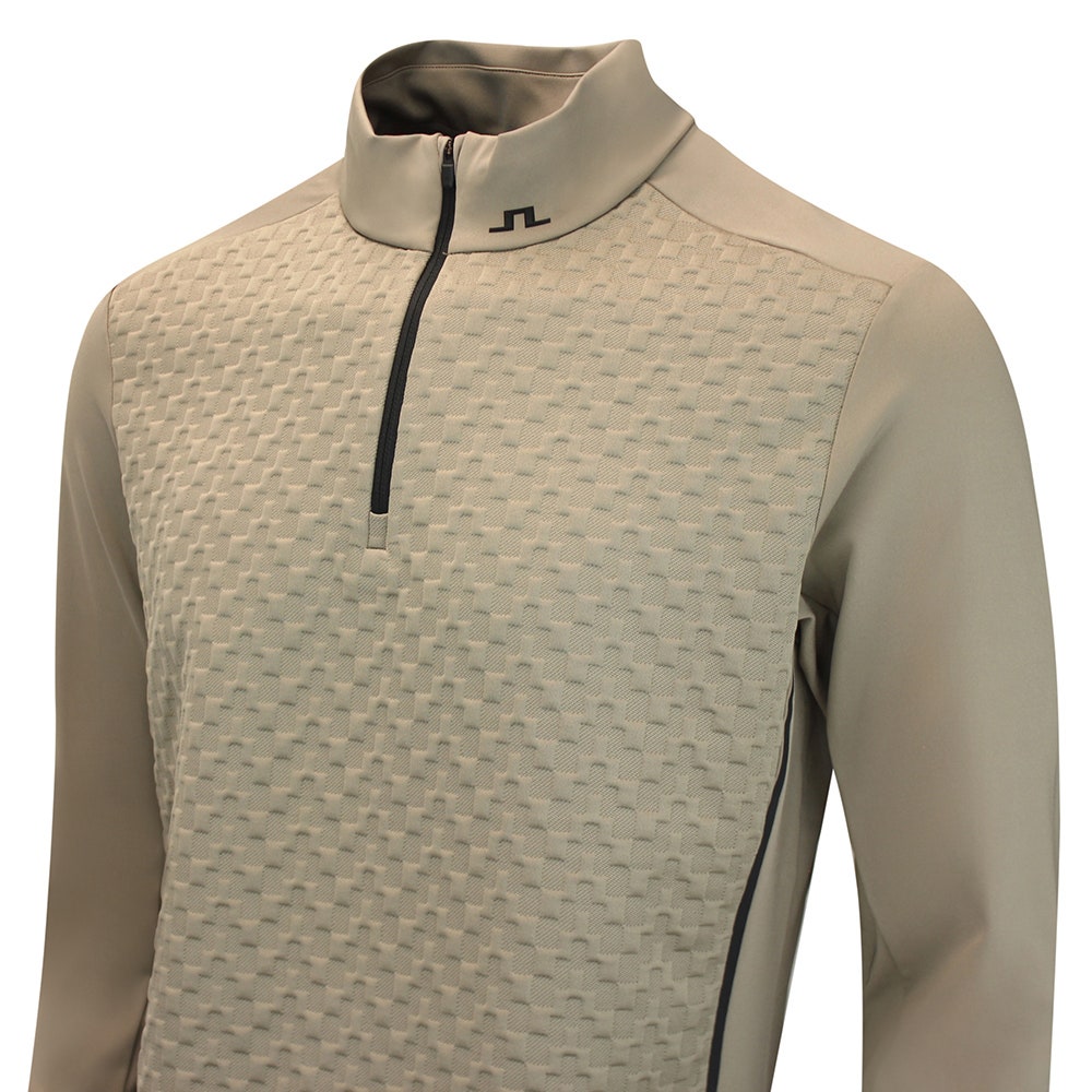 J.Lindeberg Golf Pullover - Lassy QZ Mid - Brindle AW26