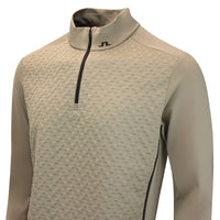J.Lindeberg Golf Pullover - Lassy QZ Mid - Brindle AW26