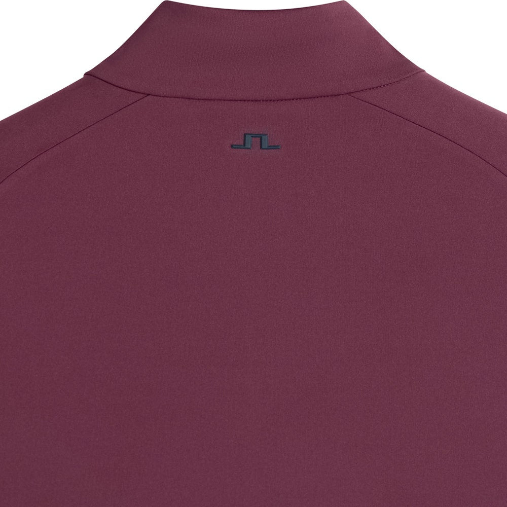 J.Lindeberg Golf Pullover - Lassy QZ Mid - Winetasting AW26