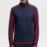 J.Lindeberg Golf Pullover - Lassy QZ Mid - Winetasting AW26