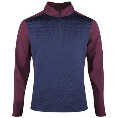 J.Lindeberg Golf Pullover - Lassy QZ Mid - Winetasting AW26