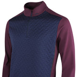 J.Lindeberg Golf Pullover - Lassy QZ Mid - Winetasting AW26