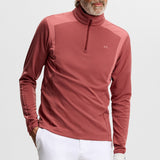 J.Lindeberg Golf Pullover - Lukas QZ - Apple Butter SS26