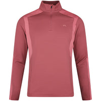 J.Lindeberg Golf Pullover - Lukas QZ - Apple Butter SS26