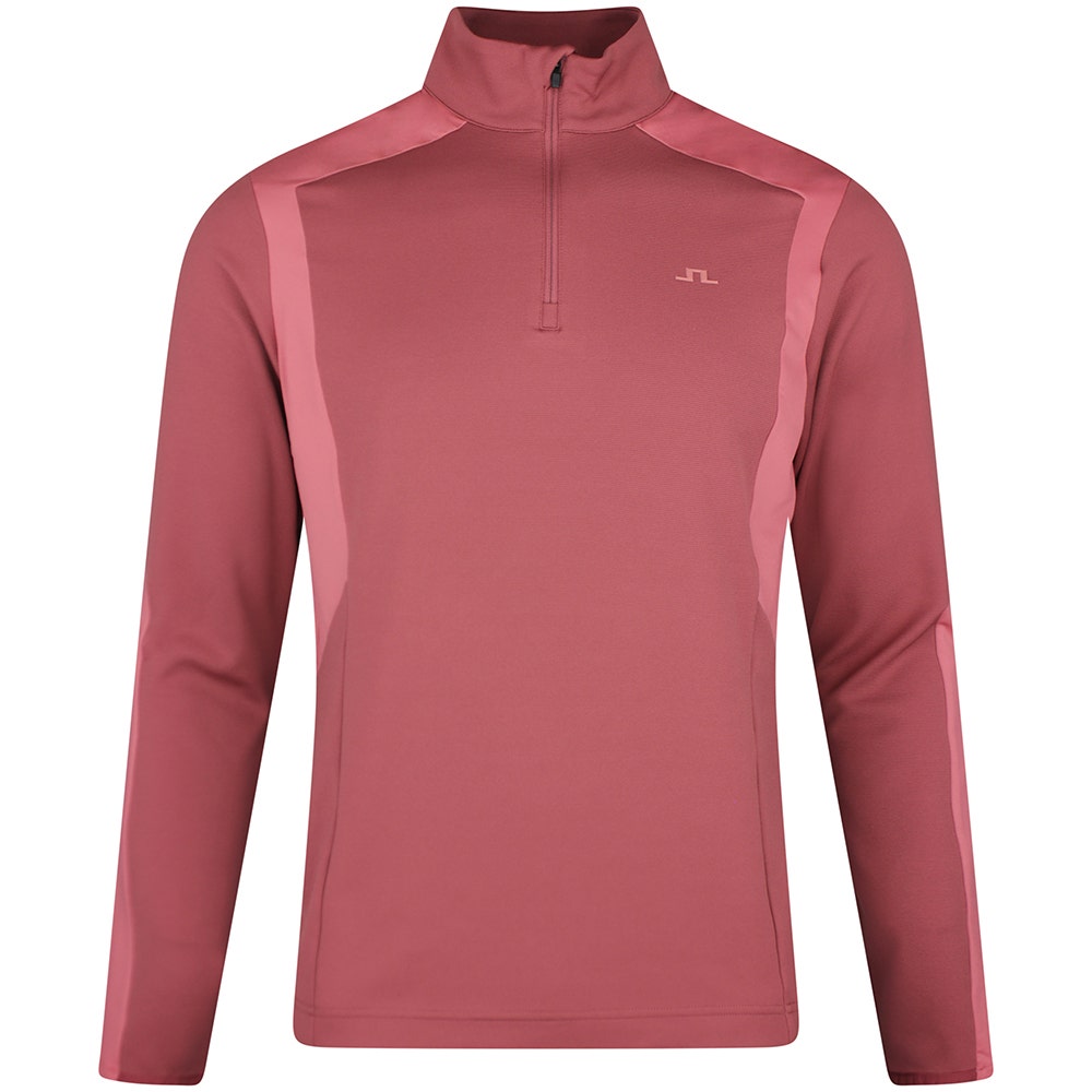 J.Lindeberg Golf Pullover - Lukas QZ - Apple Butter SS26