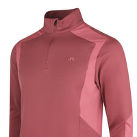 J.Lindeberg Golf Pullover - Lukas QZ - Apple Butter SS26
