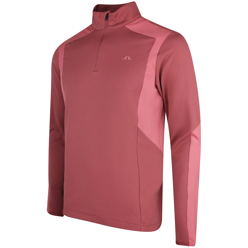 J.Lindeberg Golf Pullover - Lukas QZ - Apple Butter SS26