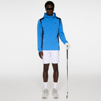 J.Lindeberg Golf Pullover - Lukas QZ Hoodie - Sonic Blue AW25