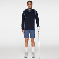 J.Lindeberg Golf Pullover - Lukas QZ Hoodie - Vintage Indigo AW25