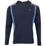 J.Lindeberg Golf Pullover - Lukas QZ Hoodie - Vintage Indigo AW25
