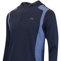 J.Lindeberg Golf Pullover - Lukas QZ Hoodie - Vintage Indigo AW25