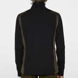 J.Lindeberg Golf Pullover - Lukas QZ Mid - Black AW25