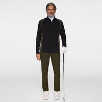 J.Lindeberg Golf Pullover - Lukas QZ Mid - Black AW25