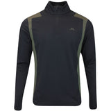 J.Lindeberg Golf Pullover - Lukas QZ Mid - Black AW25