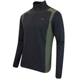 J.Lindeberg Golf Pullover - Lukas QZ Mid - Black AW25