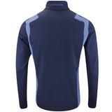 J.Lindeberg Golf Pullover - Lukas QZ Mid - Vintage Indigo AW25