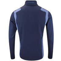 J.Lindeberg Golf Pullover - Lukas QZ Mid - Vintage Indigo AW25