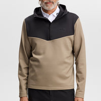 J.Lindeberg Golf Pullover - Maclean QZ Hoodie - Brindle AW26