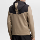 J.Lindeberg Golf Pullover - Maclean QZ Hoodie - Brindle AW26