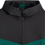 J.Lindeberg Golf Pullover - Maclean QZ Hoodie - Forest Biome AW26