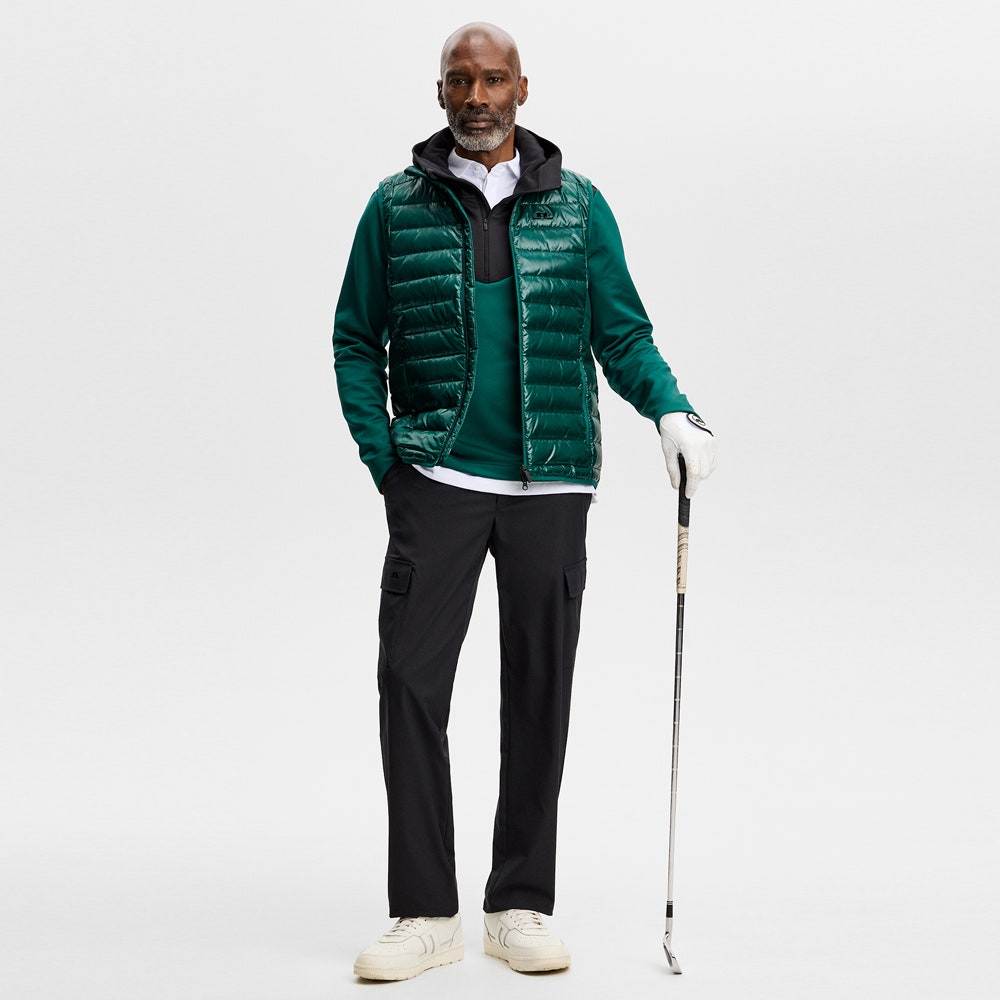 J.Lindeberg Golf Pullover - Maclean QZ Hoodie - Forest Biome AW26