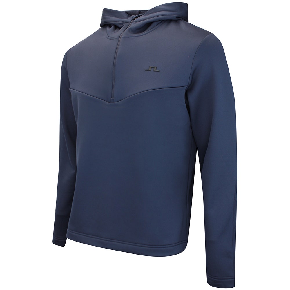 J.Lindeberg Golf Pullover - Maclean QZ Hoodie - JL Navy AW26