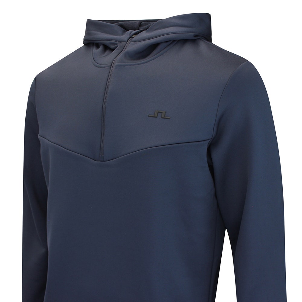 J.Lindeberg Golf Pullover - Maclean QZ Hoodie - JL Navy AW26