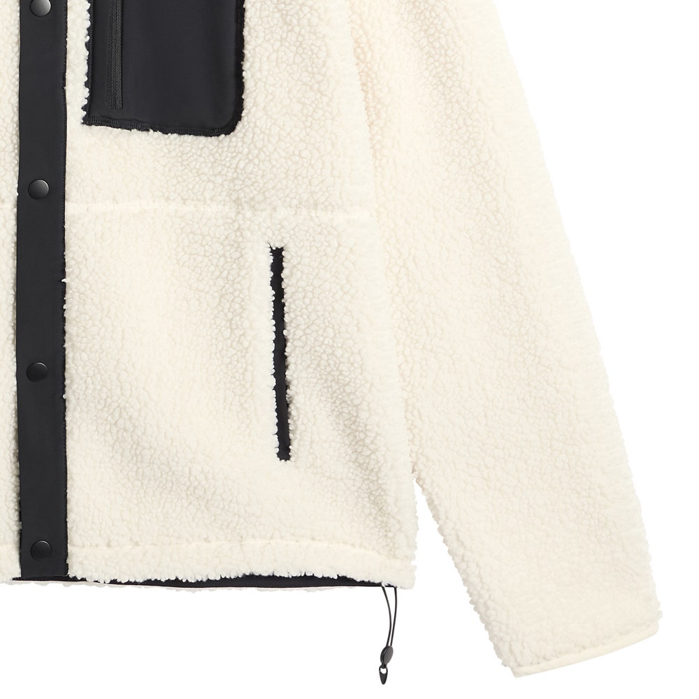 J.Lindeberg Golf Pullover - Marshall Fleece Hybrid - Tofu AW26