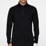 J.Lindeberg Golf Pullover - Olof Tech QZ Mid - Black AW25