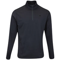 J.Lindeberg Golf Pullover - Olof Tech QZ Mid - Black AW25