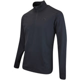 J.Lindeberg Golf Pullover - Olof Tech QZ Mid - Black AW25