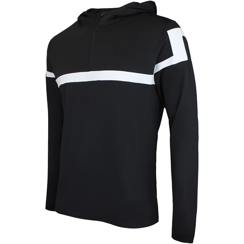 J.Lindeberg Golf Pullover - Sole Hoodie - Black SS26