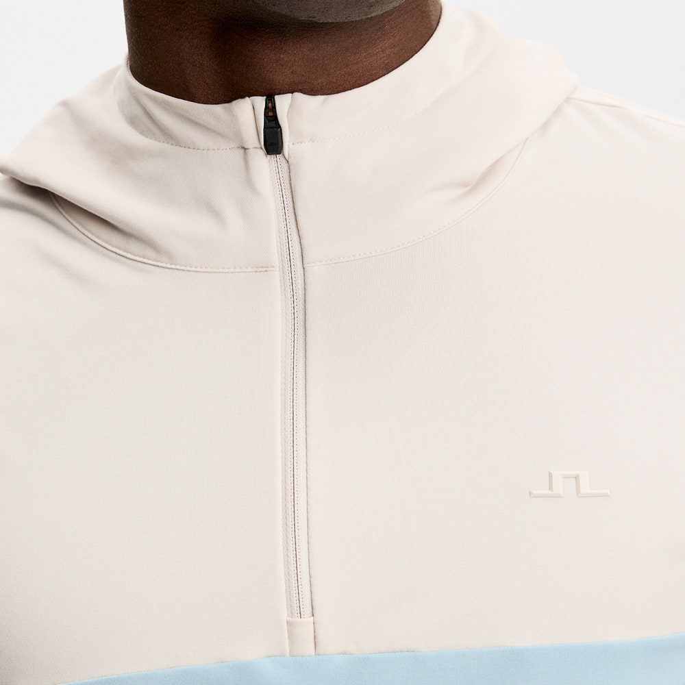 J.Lindeberg Golf Pullover - Sole Hoodie - Moonbeam SS26