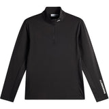 J.Lindeberg Golf Pullover - Tour Tech QZ - Black AW26