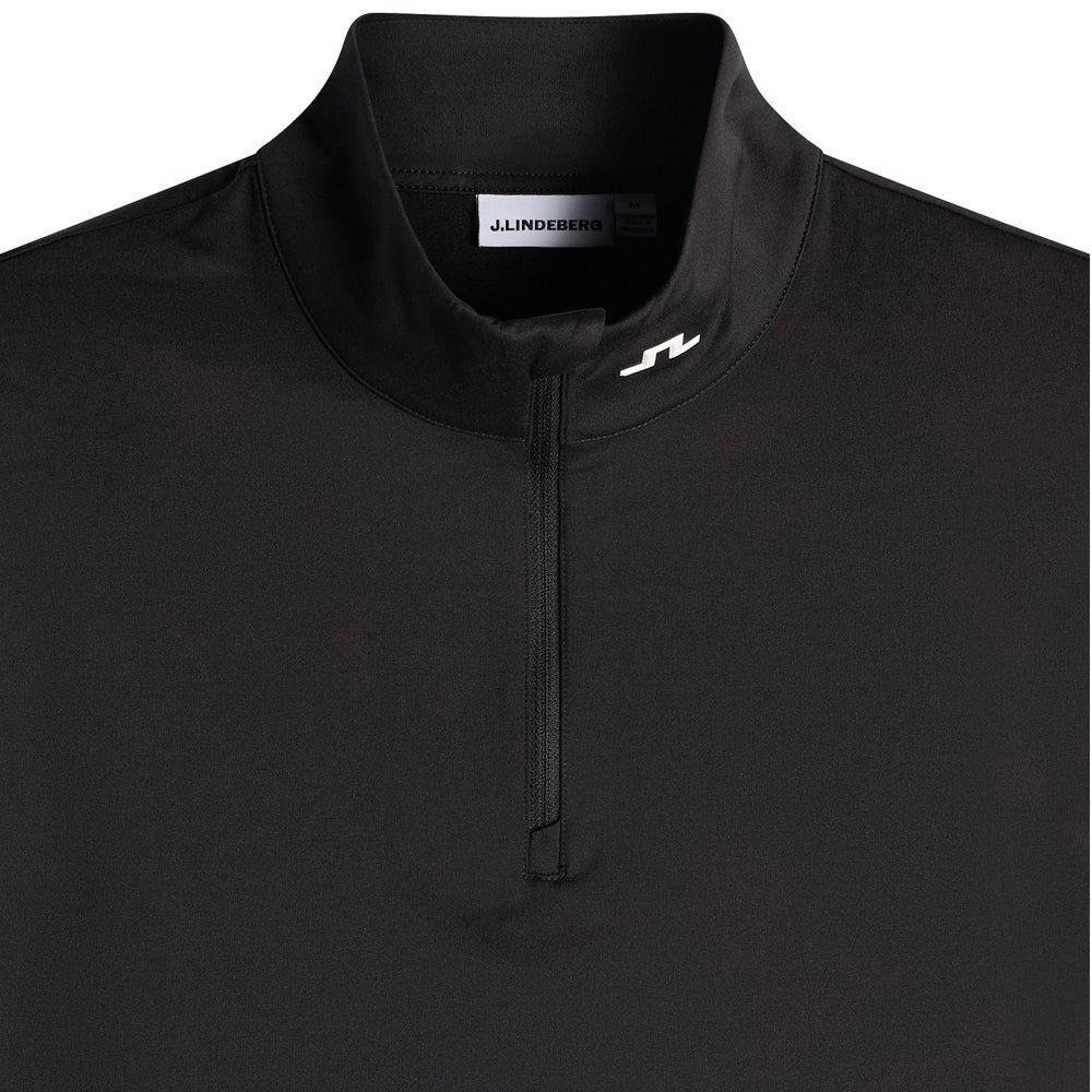 J.Lindeberg Golf Pullover - Tour Tech QZ - Black AW26