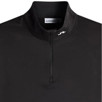 J.Lindeberg Golf Pullover - Tour Tech QZ - Black AW26