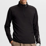 J.Lindeberg Golf Pullover - Tour Tech QZ - Black AW26