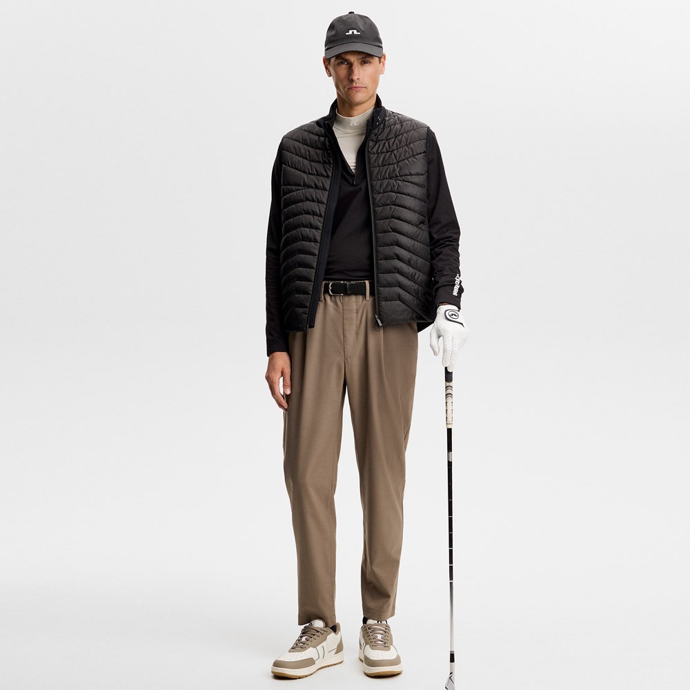 J.Lindeberg Golf Pullover - Tour Tech QZ - Black AW26