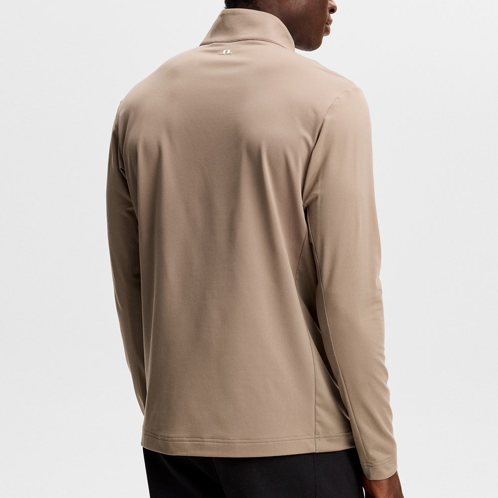 J.Lindeberg Golf Pullover - Tour Tech QZ - Brindle SS26