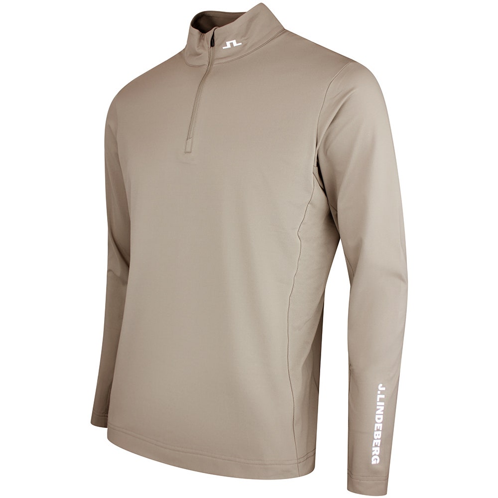 J.Lindeberg Golf Pullover - Tour Tech QZ - Brindle SS26