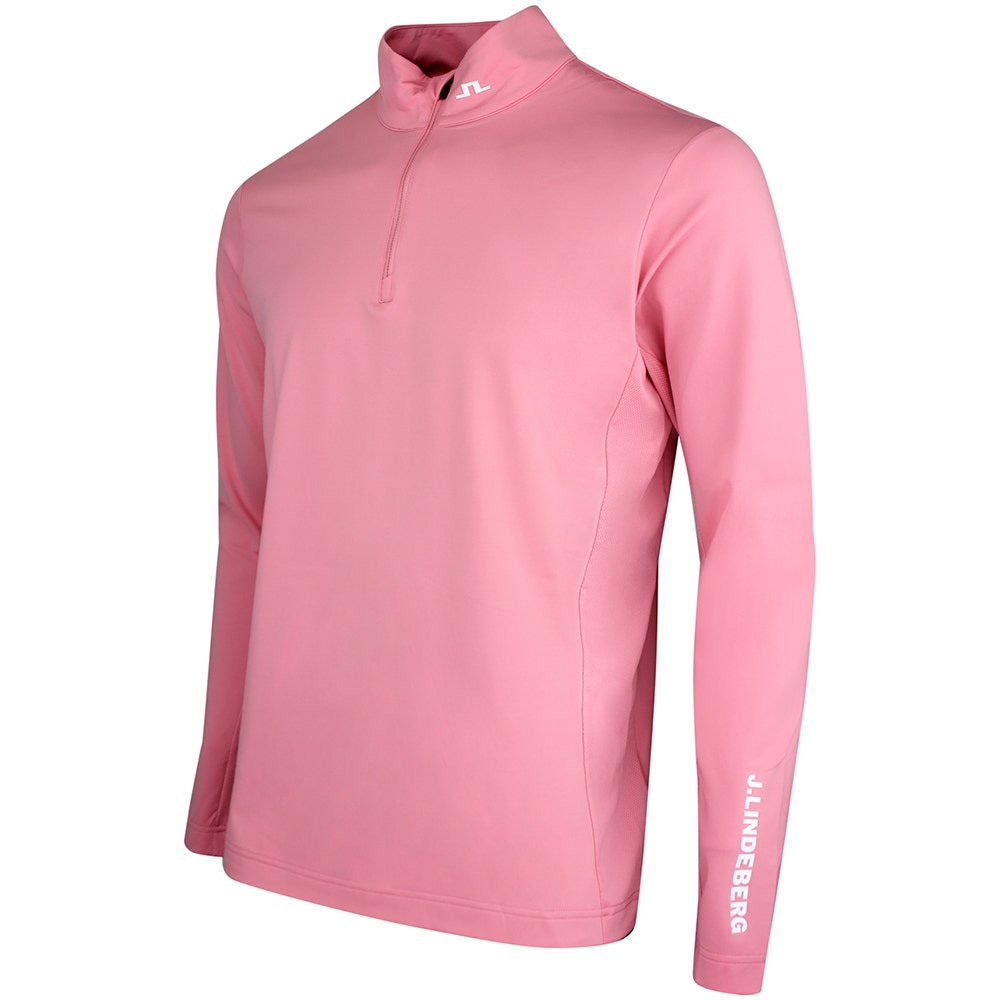 J.Lindeberg Golf Pullover - Tour Tech QZ - Flamingo Plume SS26