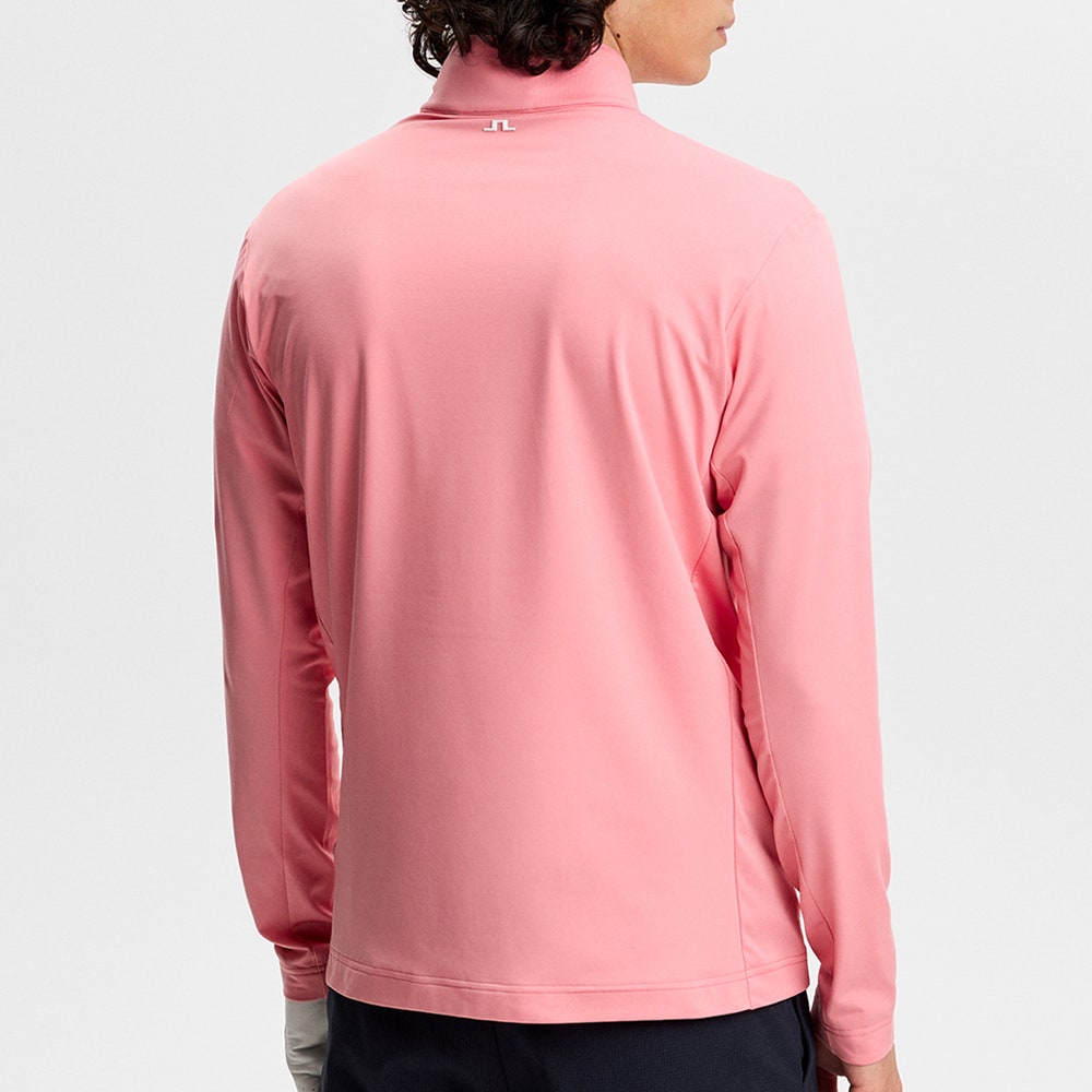 J.Lindeberg Golf Pullover - Tour Tech QZ - Flamingo Plume SS26