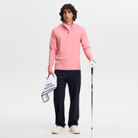 J.Lindeberg Golf Pullover - Tour Tech QZ - Flamingo Plume SS26